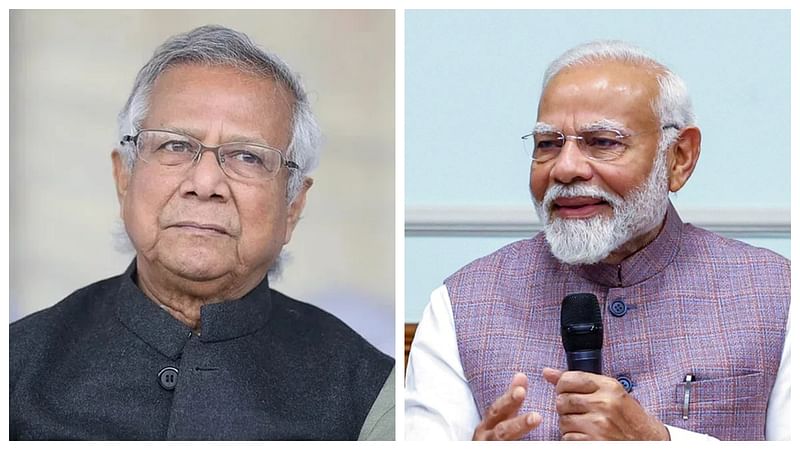 Dr Muhammad Yunus and Narendra Modi